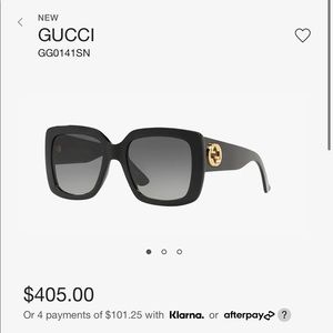GUCCI // GG0141S black sunglasses
